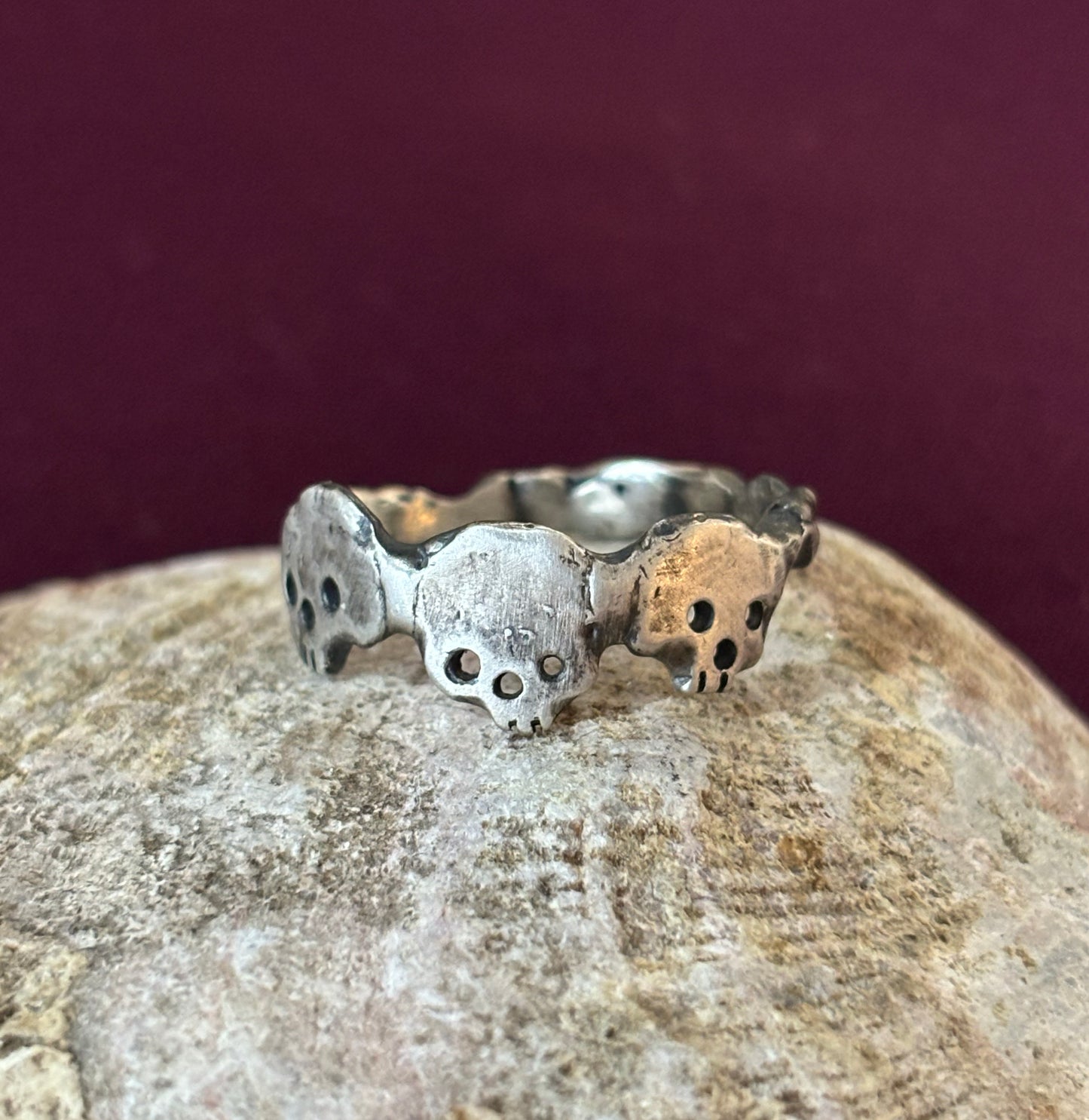 Skull Trio Ring