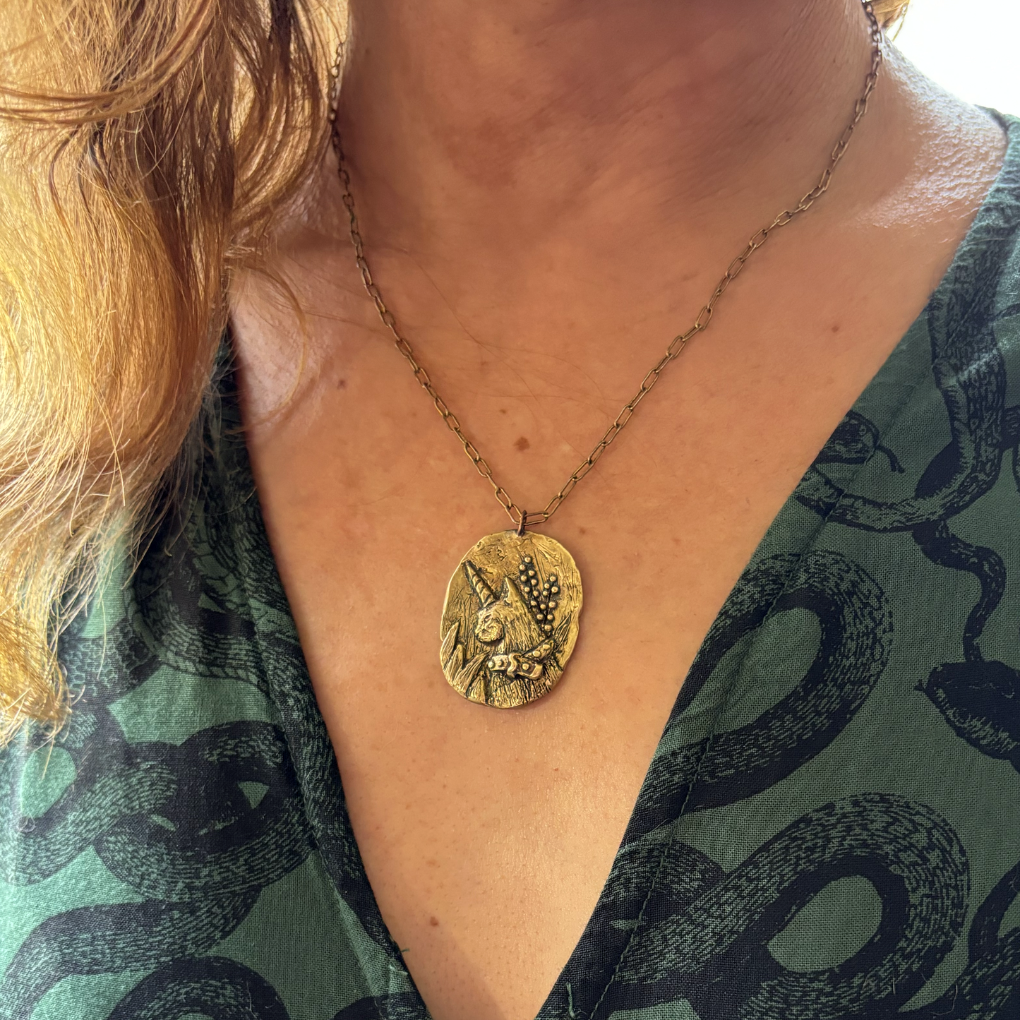 Alice Rests in the Garden Pendant