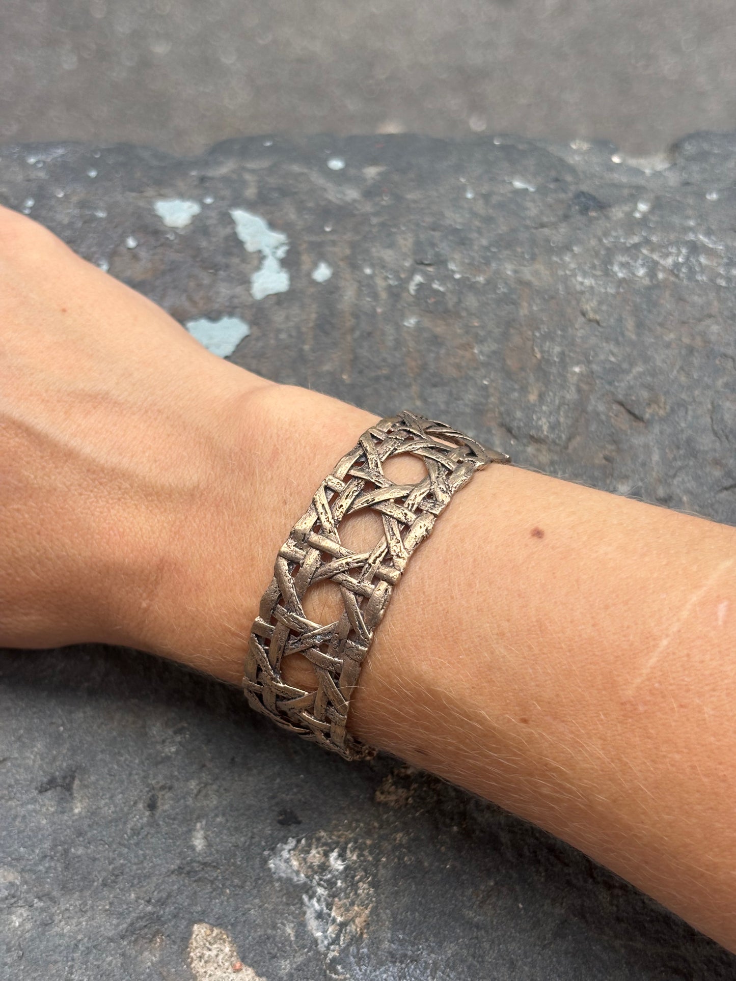 Wickerwork Thin Cuff