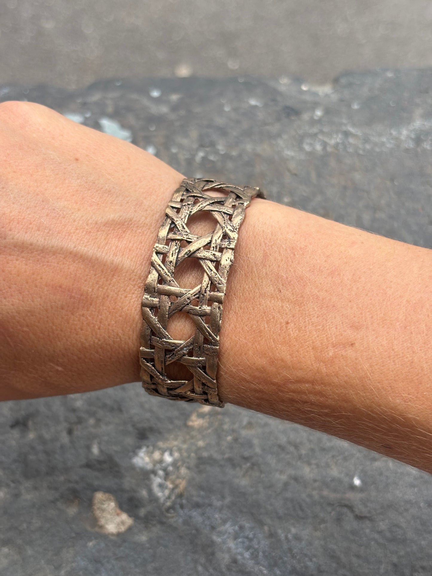 Wickerwork Thin Cuff