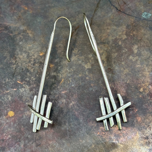 Tall Tally Marks Earrings