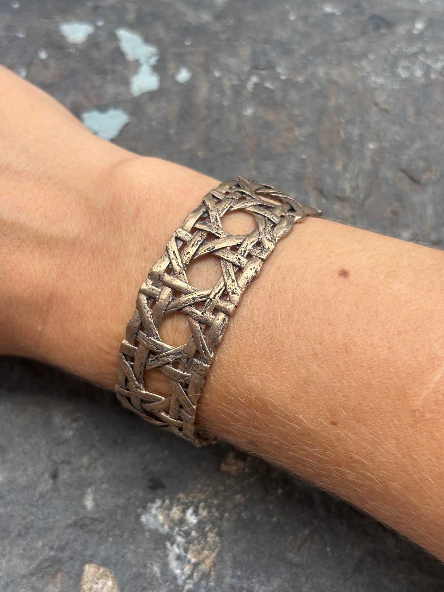 Wickerwork Thin Cuff