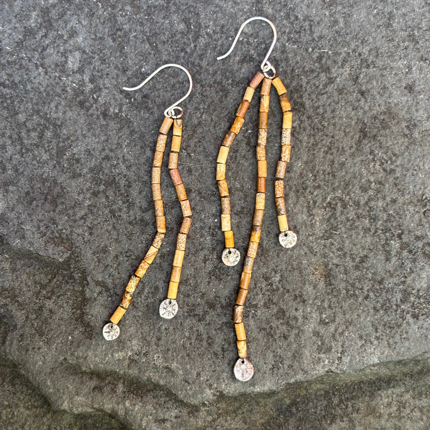 Picture Jasper Cascade Earrings