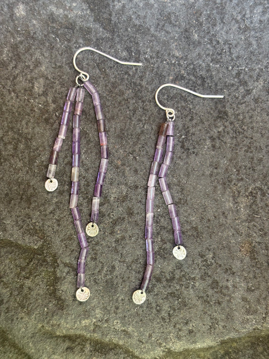 Amethyst Cascade Earrings