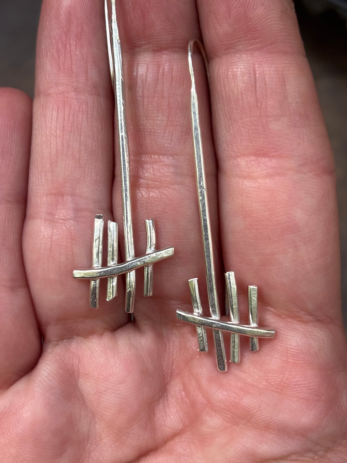 Tall Tally Marks Earrings