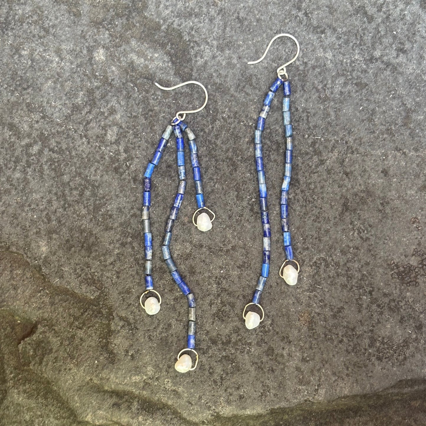 Lapis Cascade Earrings