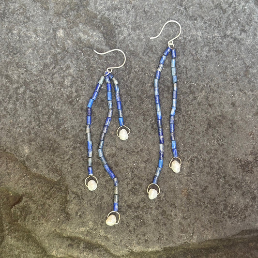 Lapis Cascade Earrings