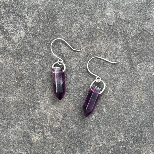 Midnight Amethyst Earrings
