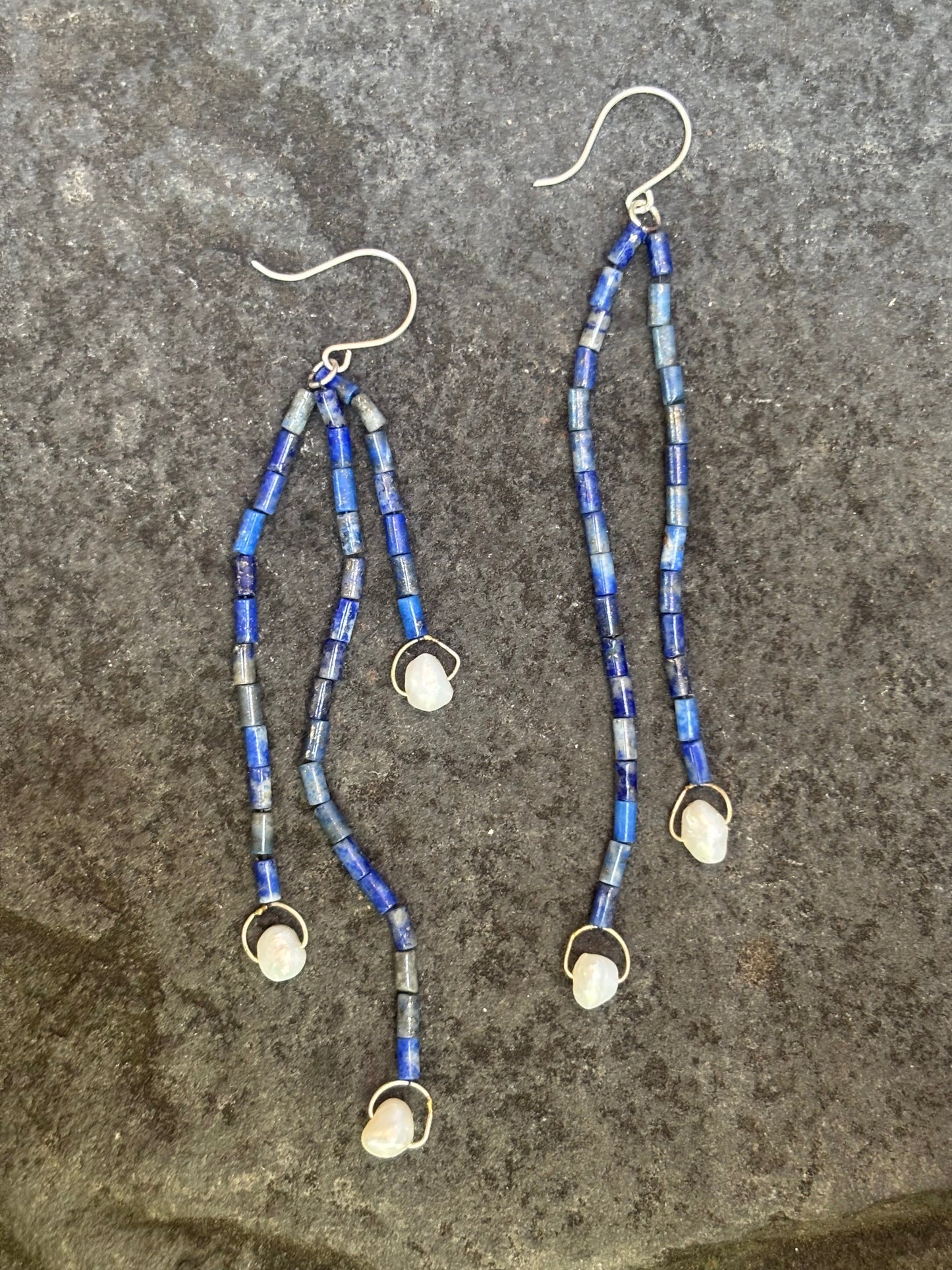 Lapis Cascade Earrings