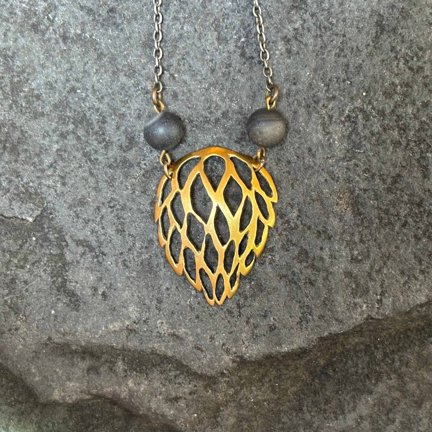 Golden Thistle Necklace