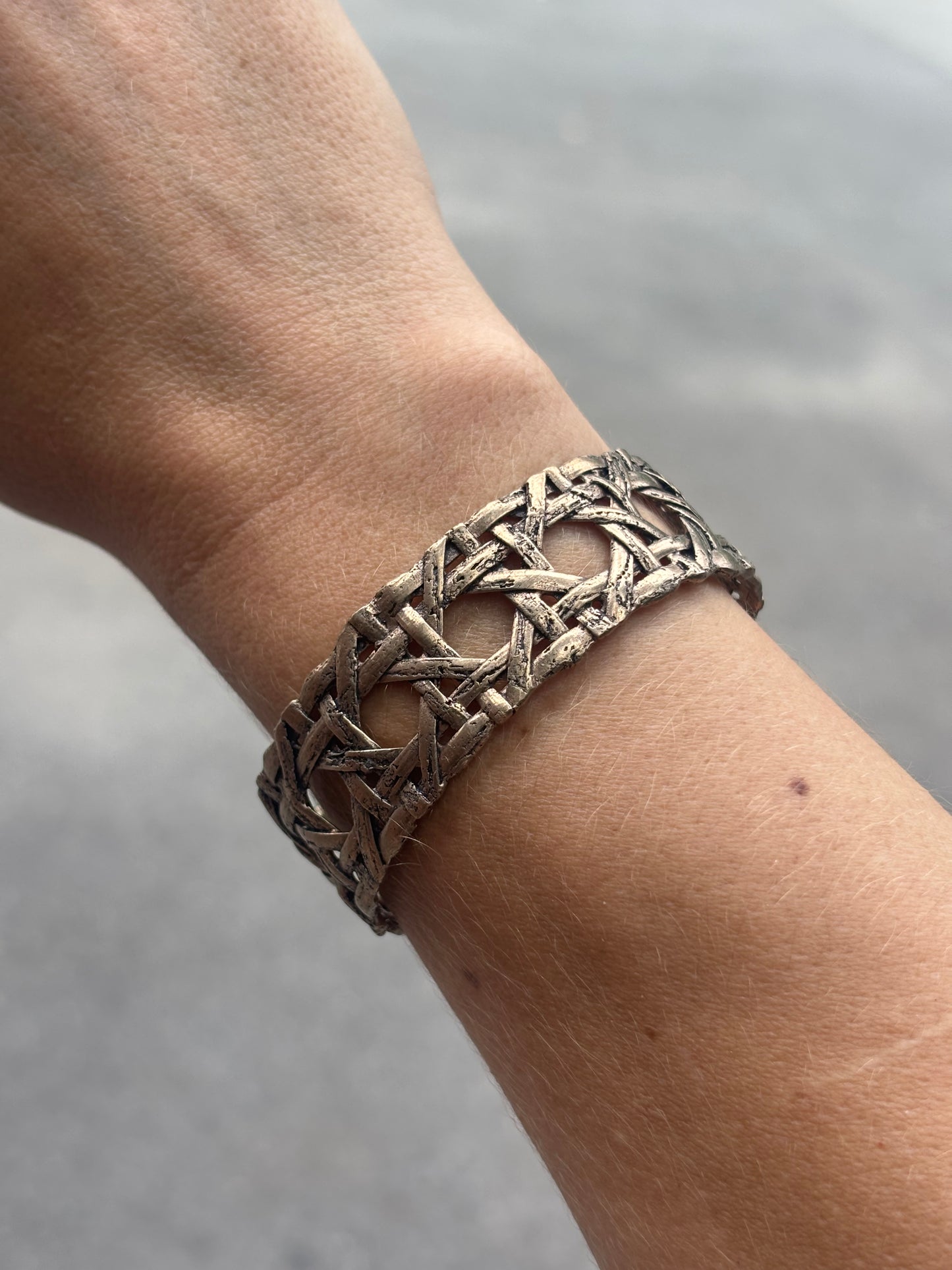 Wickerwork Thin Cuff