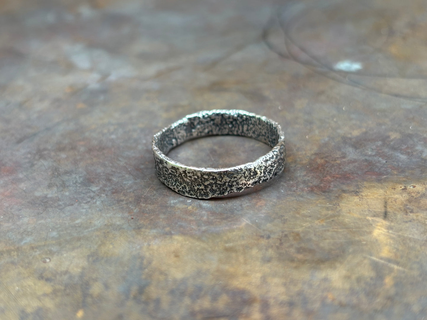 Textured Silver Ring