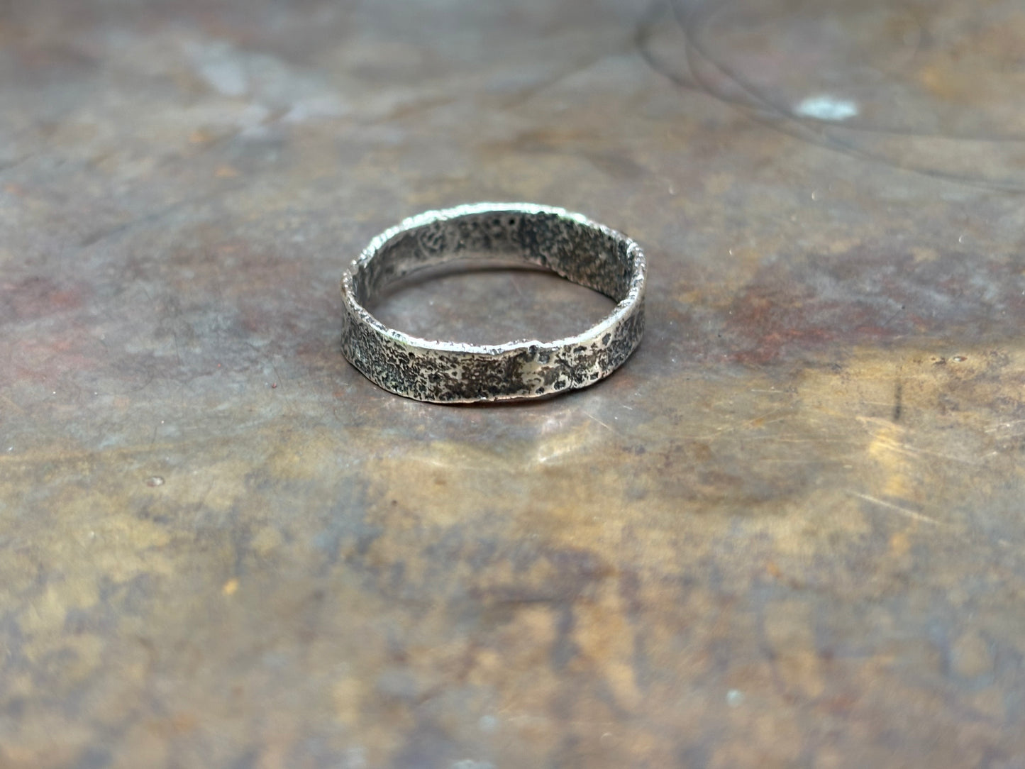Textured Silver Ring