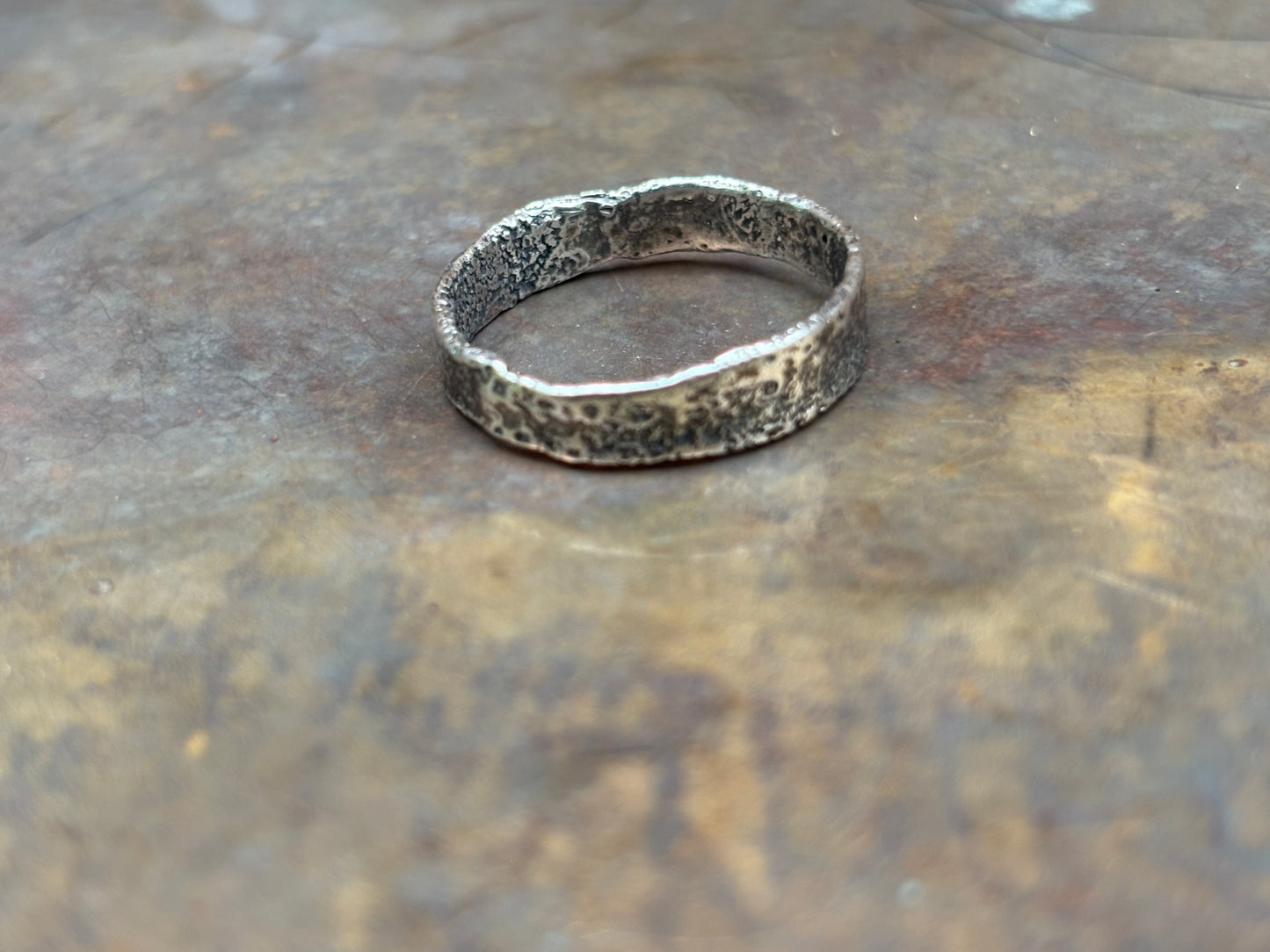 Textured Silver Ring