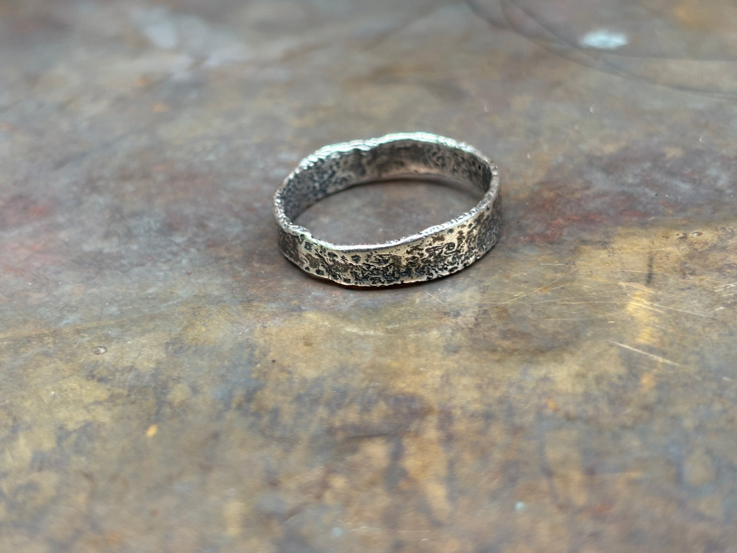 Textured Silver Ring