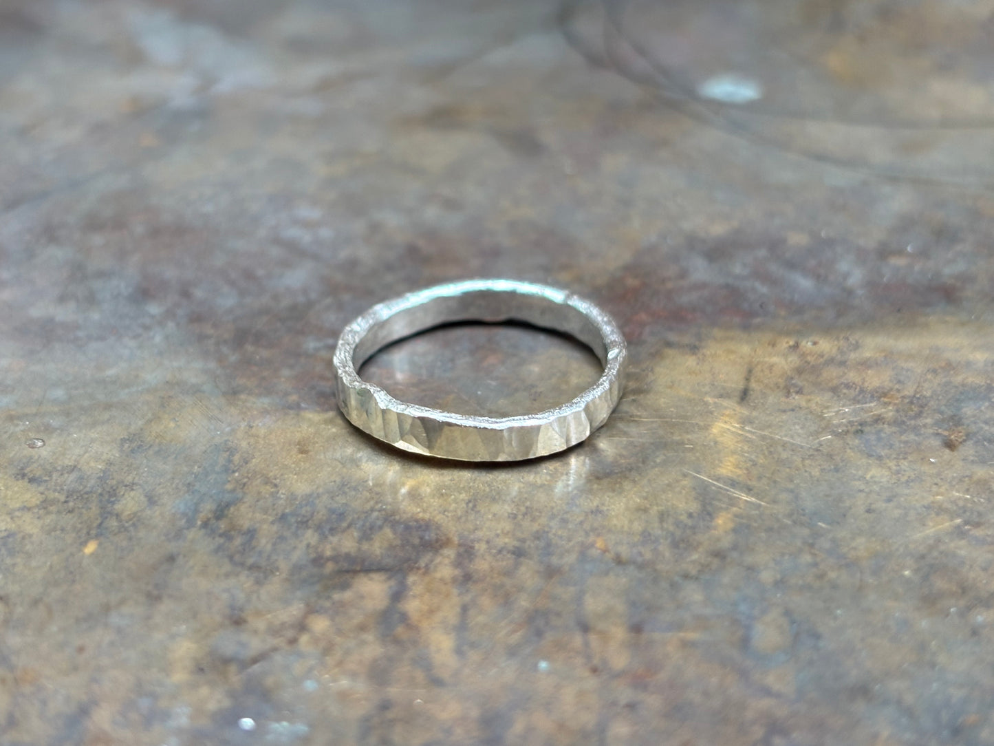 Hammered Silver Ring