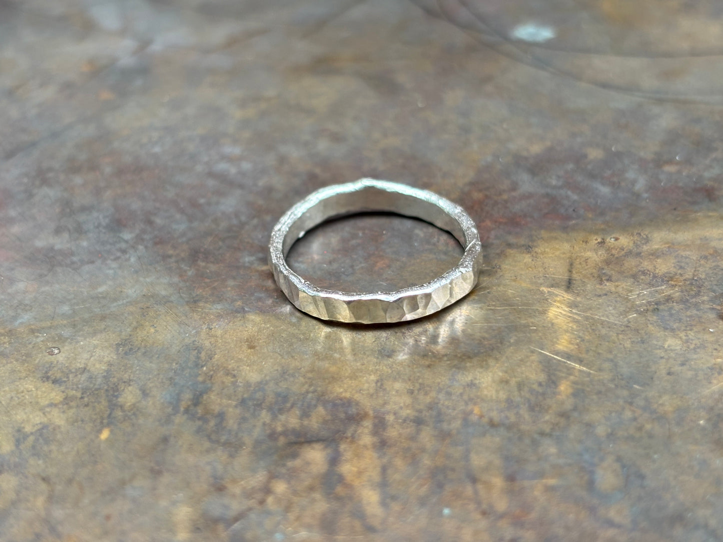 Hammered Silver Ring