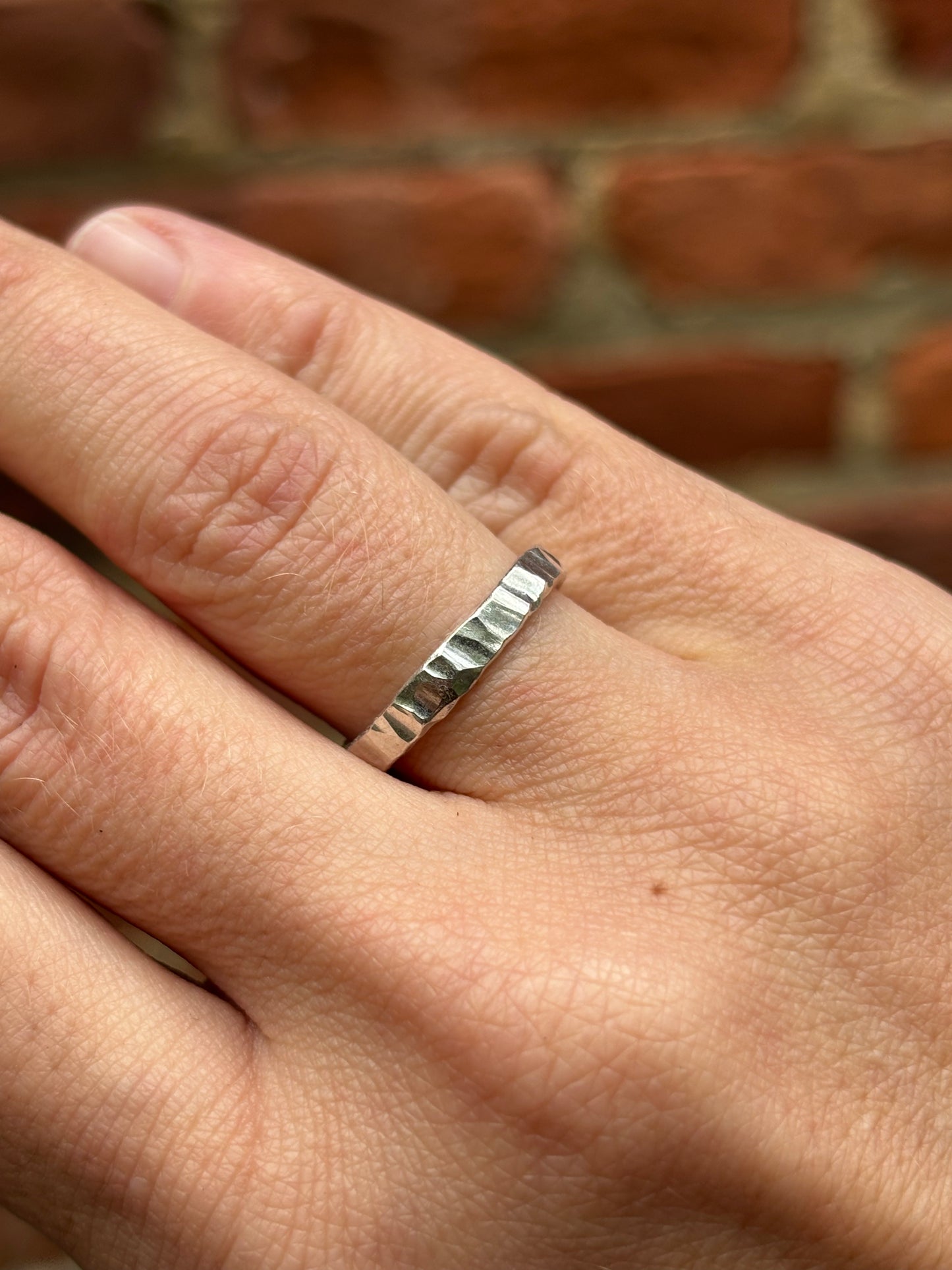 Hammered Silver Ring