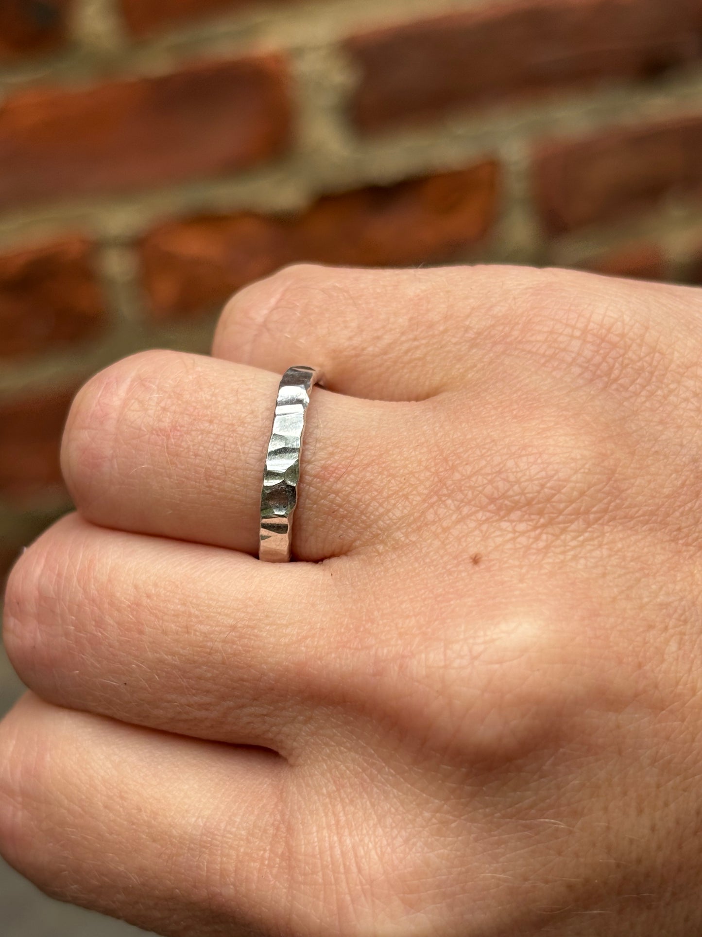 Hammered Silver Ring