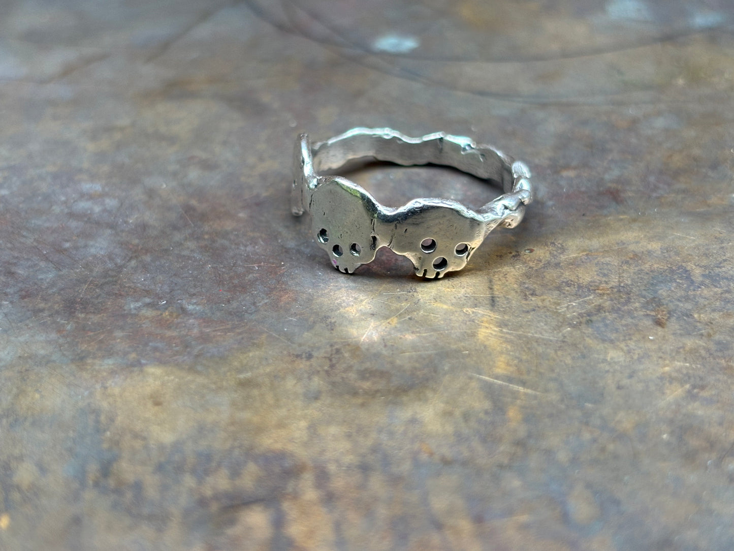 Skull Trio Ring