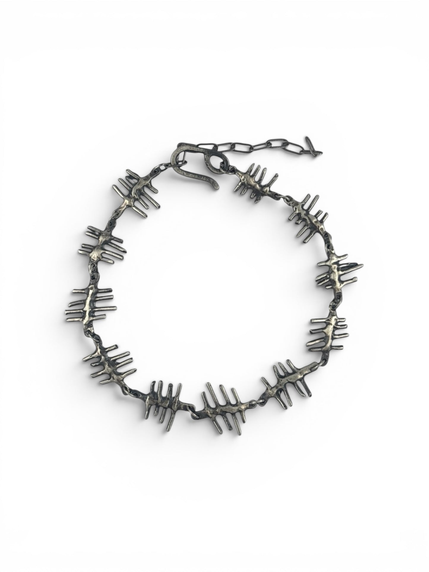 Tally Marks Bracelet - Sterling Silver, Handmade