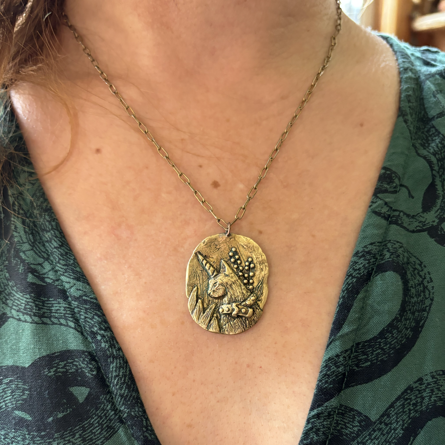 Alice Rests in the Garden Pendant