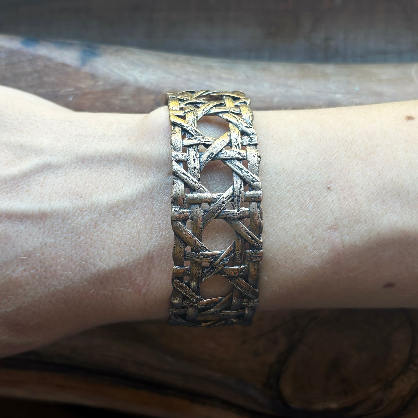 Wickerwork Thin Cuff