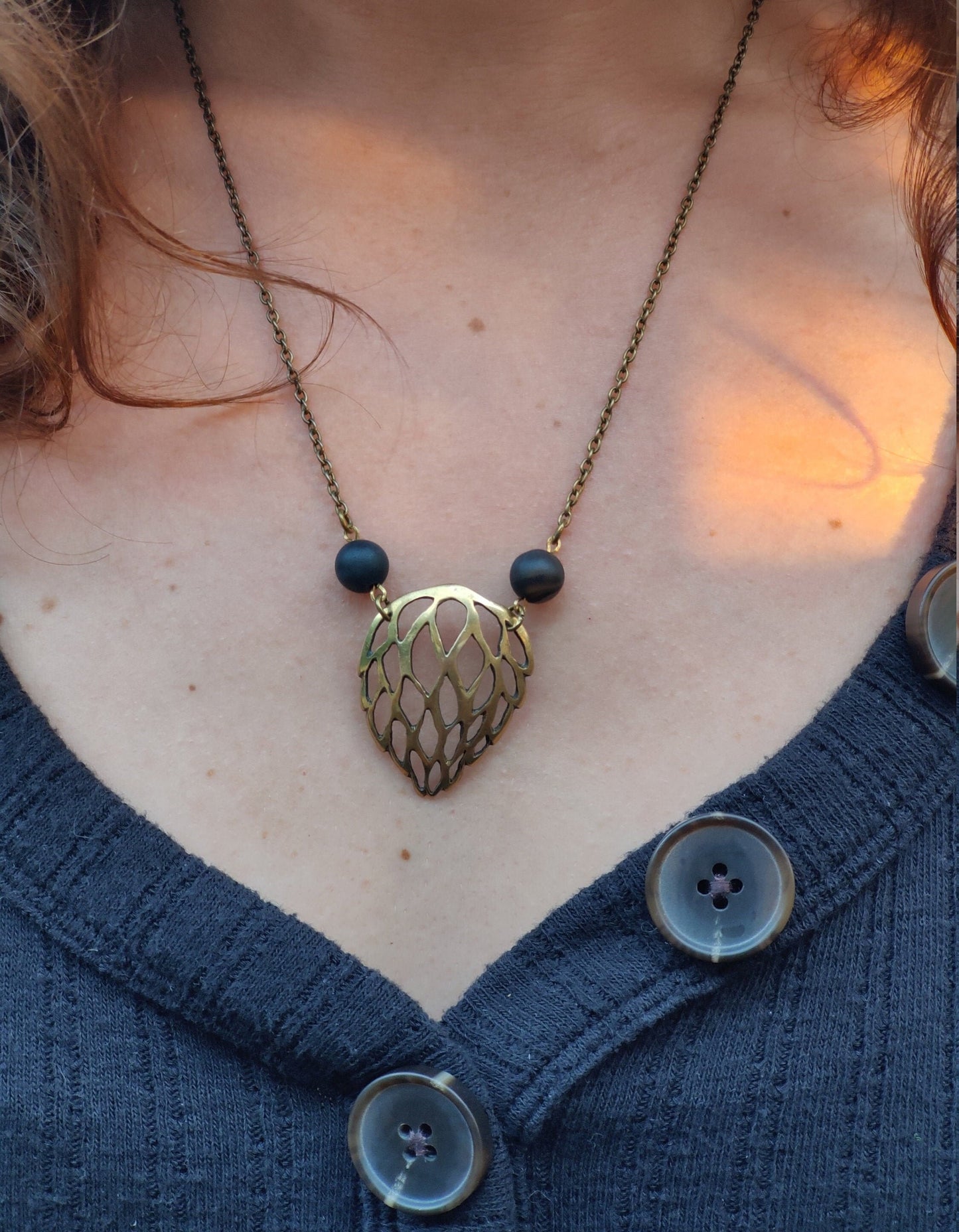Golden Thistle Necklace