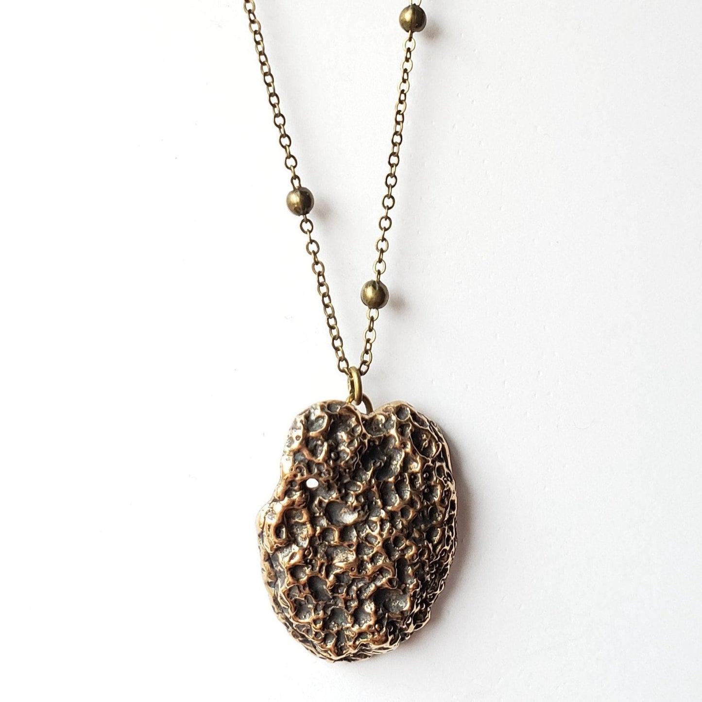 Like A Stone - Bronze Pendant